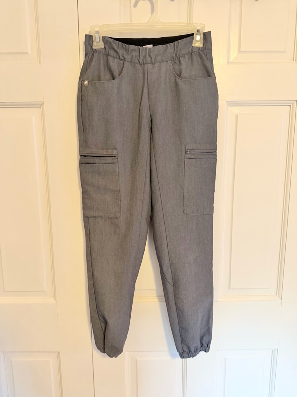 FIGS Scrub Pants XXS Gray Jogger Stretch Medical Uniform High Rise